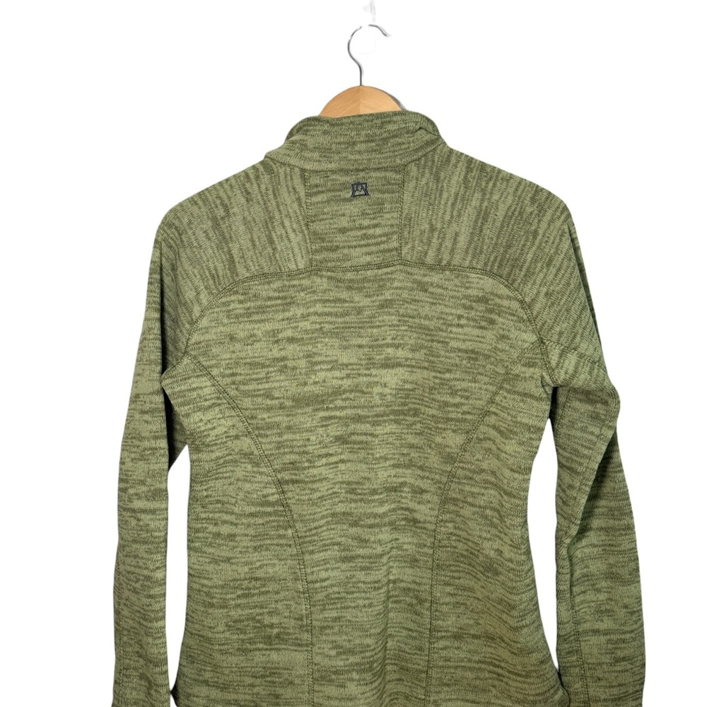 Avalanche Women's Thermal Fleece Jacket Full Zip Sage Green Heathered L - Picture 3 of 4